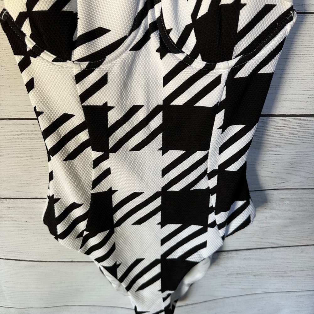Onia Isabella Houndstooth One Piece Swimsuit - Picture 5 of 8